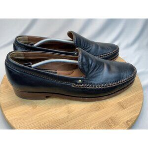 Trask Seth Venetian Loafer 8.5M Mens Sheepskin Leather Hand Sewn Black
